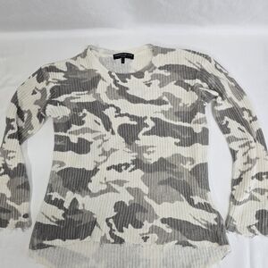 Generation Love Cream and Gray Knit Sweater